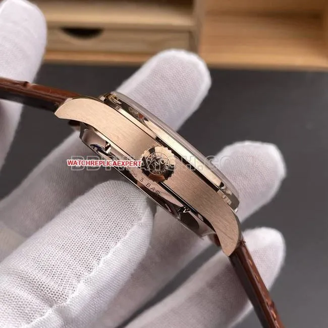 collectible watch Portugal APS factory IWC perpetual calendar gray plate rose goldfront live photo