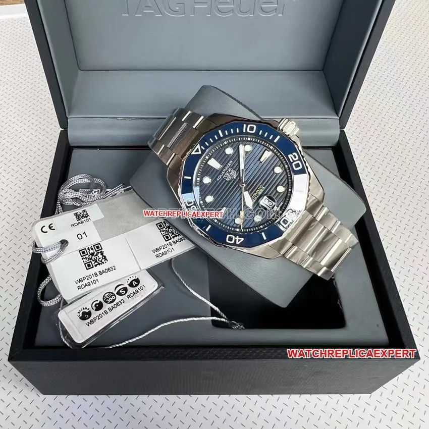 TAG Heuer Aquaracer top-tier 1:1super cloneblue dialsteel bracelet model WBP201B.BA0632front live photo