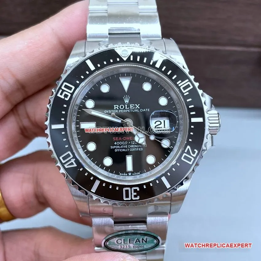 C factory Rolex Sea-Dweller top-tier 2024 new single red ghost king 126600front live photo