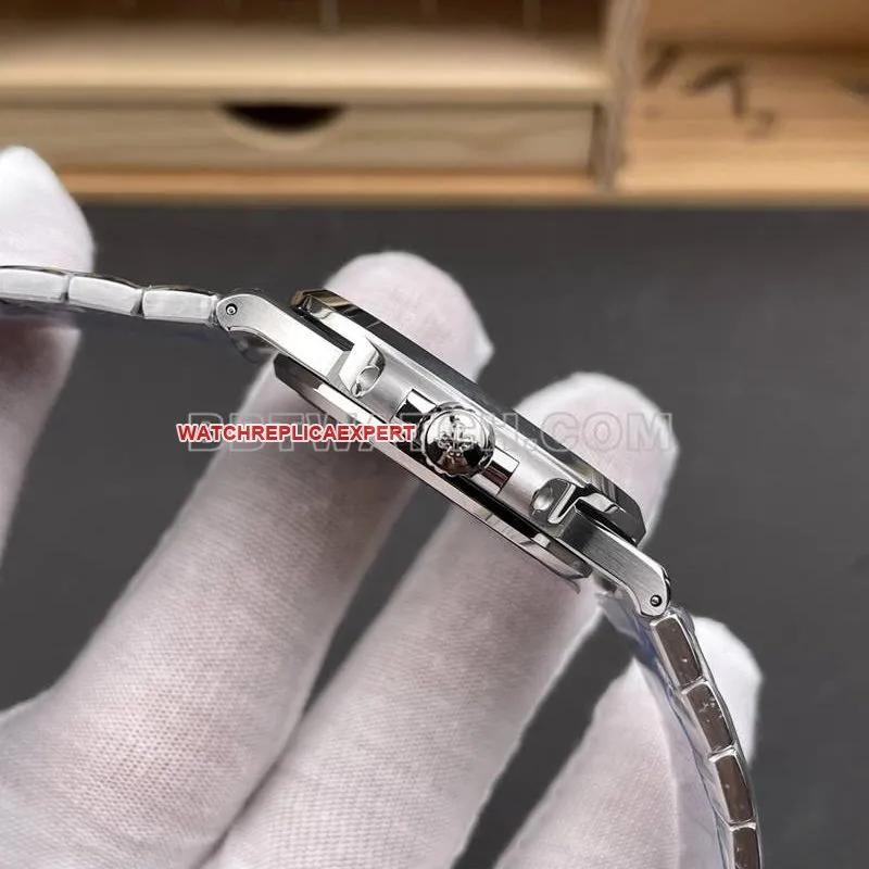 Patek Philippe collectible watch DDF factory Nautilusblue dial41mm mechanical steel bracelet model 5811front live photo