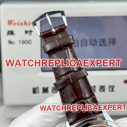 Patek Philippetop-tier watch SDF factory classic rose gold plate 39mmleather strap model front live photo