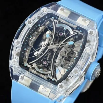 The most exciting Richard Miller replicaurbillon watch black dialRM Factory's latest masterpiece RM 053-02 polo tourbillondetail shots