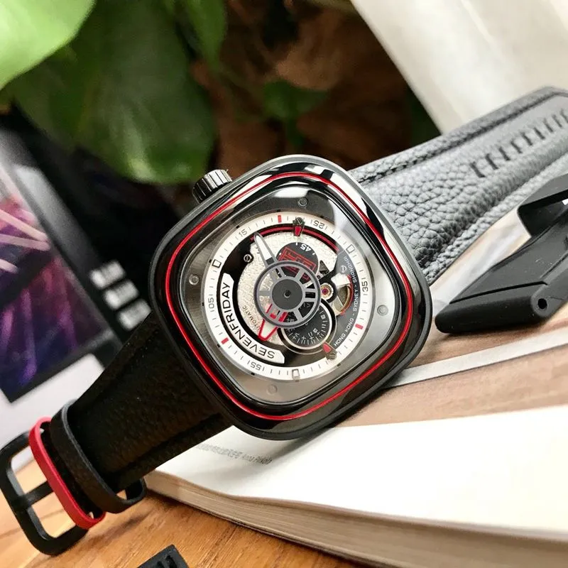 Sevenday display five watch new sevenfridayP1B/10 joint model front view