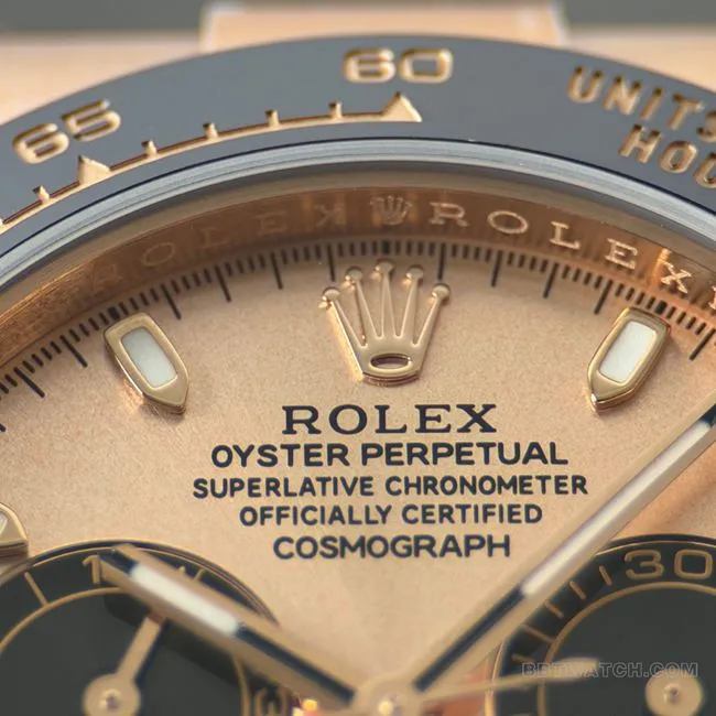 1:1replica watch CBD factory DaytonaRolexrose gold shell rose gold plate 4130front live photo