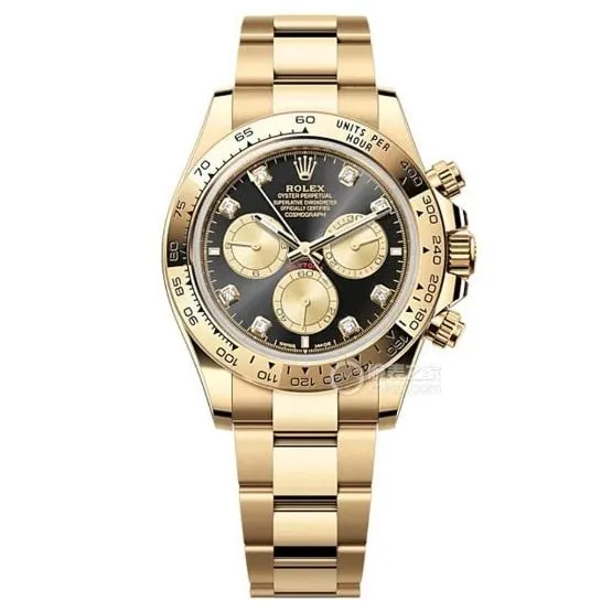 Clean FactoryRolexDaytonatop-tier 1:1super cloneblack dial all gold steel bracelet model 126508side live photo
