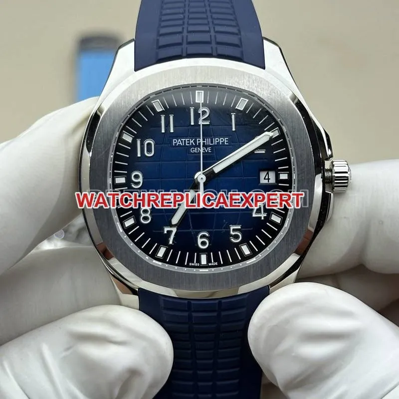 Patek Philippe collectible watch BBF factory grenade blue dial blue rubber model 5168Gbraceletlive photos