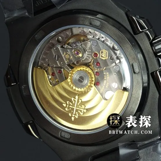 DiWPatek Philippe sporty and elegant watch black dial white needle steel bracelet model pictures and prices overall live photos