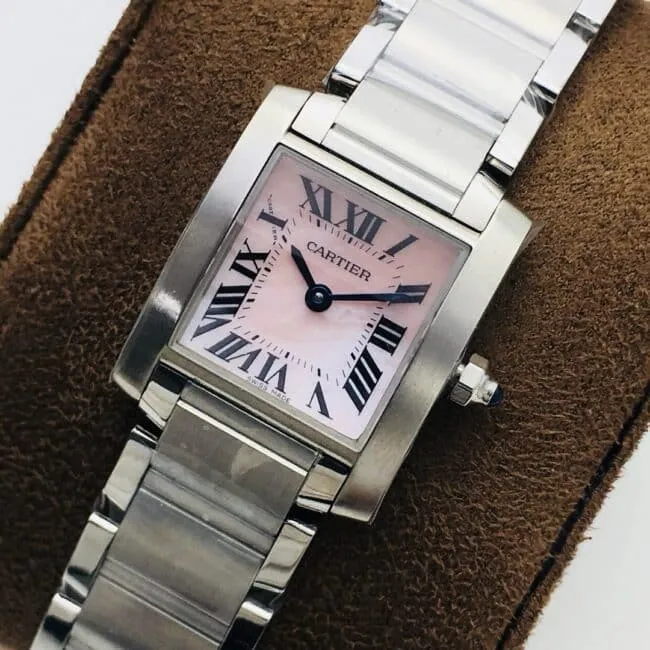 top-tiersuper cloneCartier tank series French ladies quartz watch front view