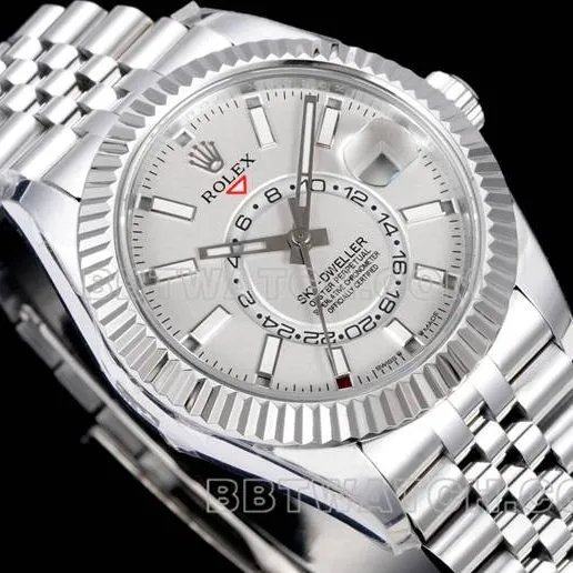 top-tier watch Navigator AR+ factory Rolexwhite dial mechanical weight live photos