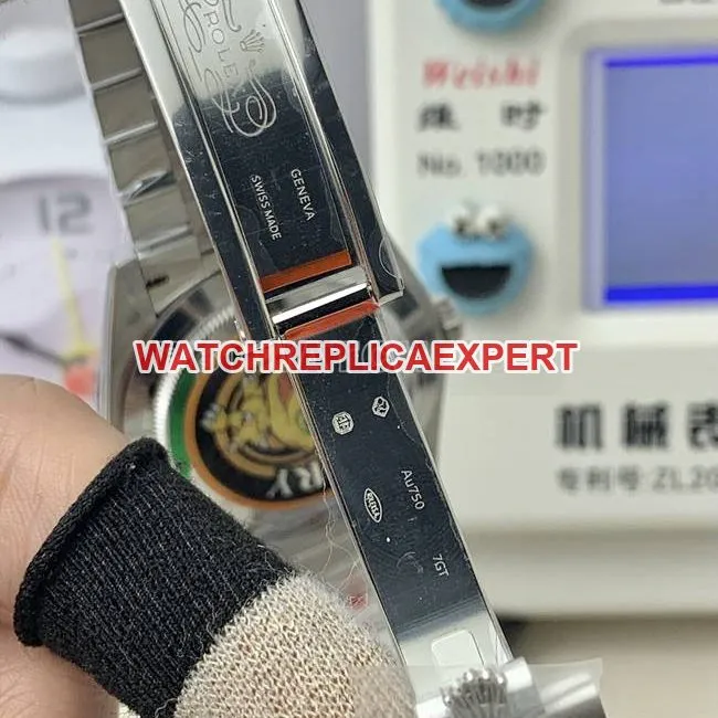 QF factory top-tier watch Day-DateRolex ice blue dial2836movement40mmside live photo