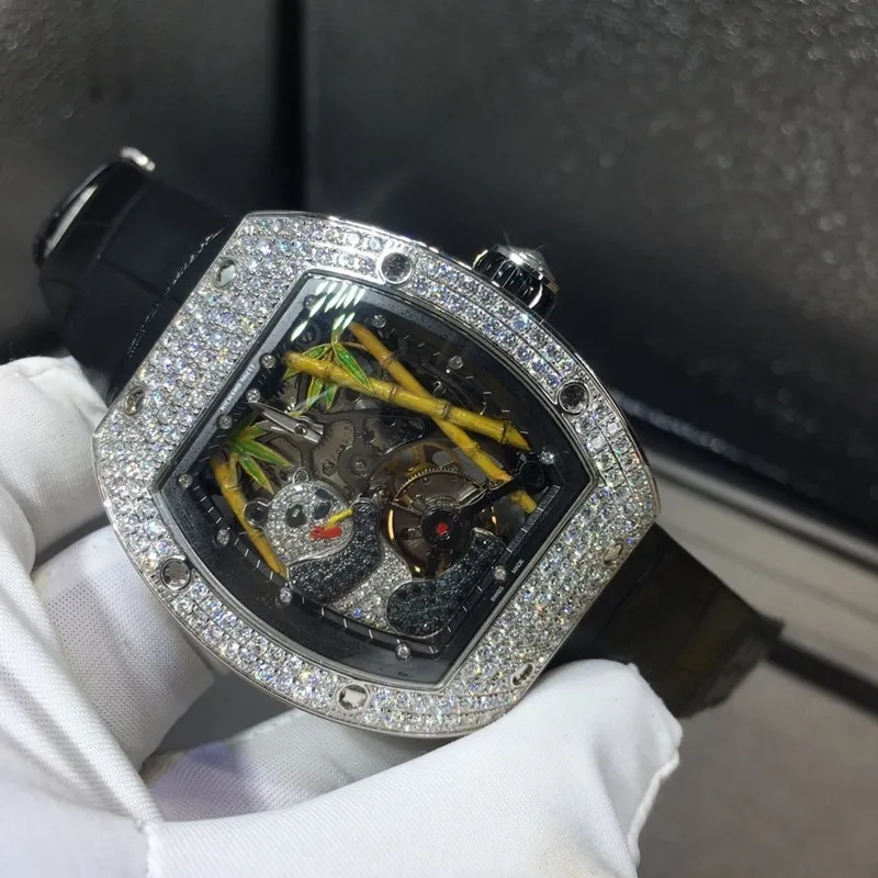 Richard MilleRM Panda's South African real diamond detail shots
