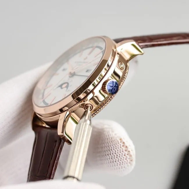 top-tier Vacheron Constantin limited collection series rose gold steel case front view