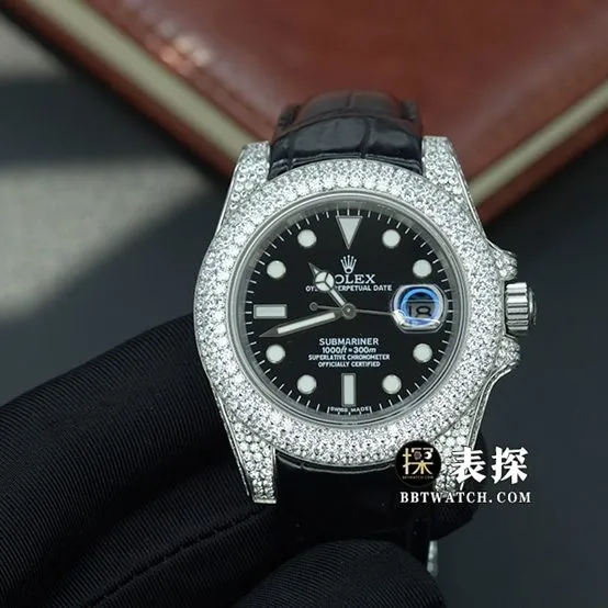 Yacht-Master Rolex hand dial diamond inlaid rubber model clasplive photos