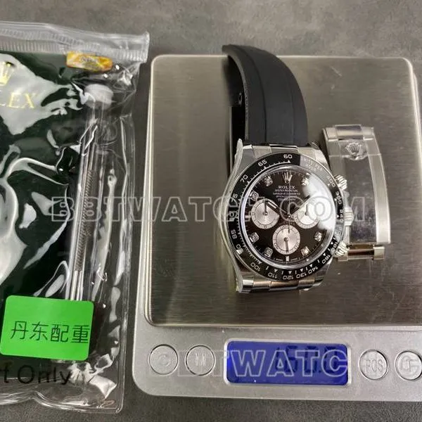 Rolex collectible watch ARF FactoryDaytonablack dial4131 rubber model front live photo