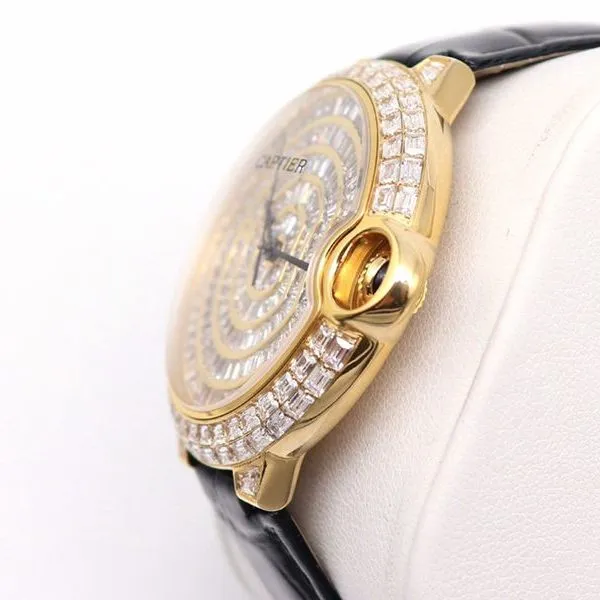Cartier Blue Balloon Square Diamond Full Star Watch Front View