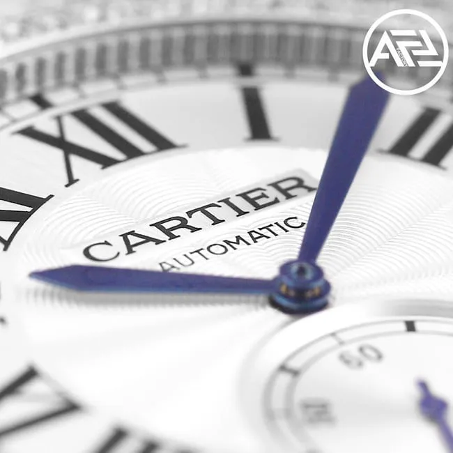 top-tier watch Cartier automatic movement men's white dialsteel bracelet Kalibo series watch front view