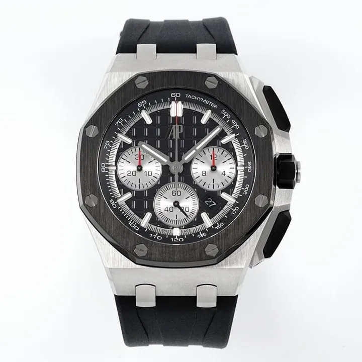 Audemars Piguet ceiling 1:1replica,Apf offshore watch,front view