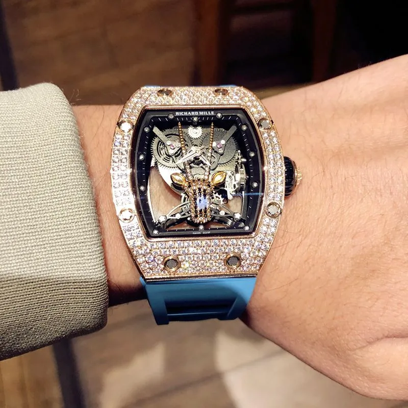 Richard Mille high-quality watch RichardMille Gypsophila series men's mechanical watch front view