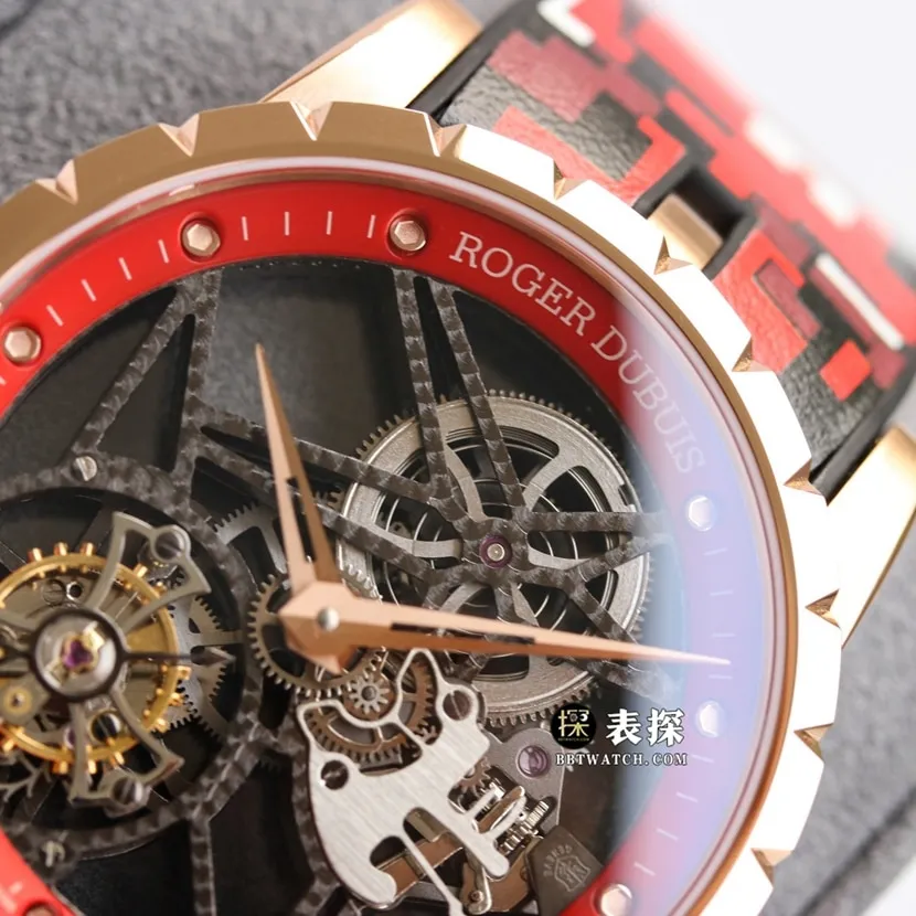 BBR King Roger Dubuis watch hollow disc rubber model RDDBEX0938 side view