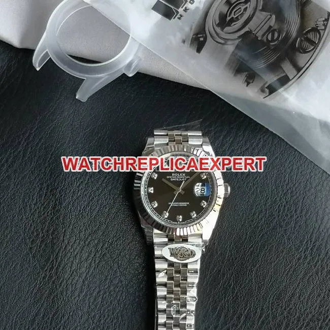 Top watch WKD Factory Datejust Rolex 41mm black dial 126331 front real shot photo
