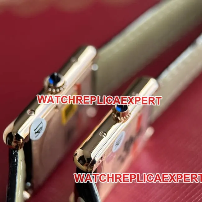 1:1replica watch DR factory tank Cartier silver gray plate rose gold shell quartz black braceletlive photos