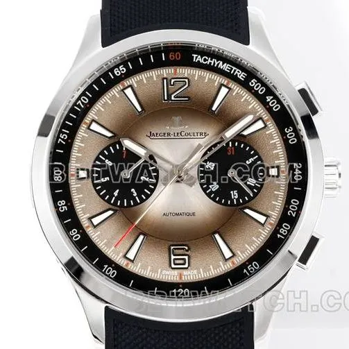 1:1replica watch Beichen Jaeger-LeCoultre gray plate mechanical black rubber model front live photo