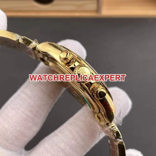 collectible watch QF factory DaytonaRolex gold plate yellow gold4131front live photo