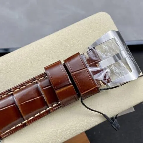 Dachang high-quality Panerai white steel green dialPAM1116 watch front view