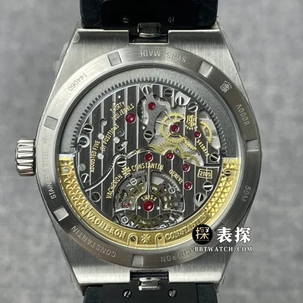 8F factory Vacheron Constantin top-tier watch men's blue dialtourbillonleather strap picture and price caseback live photo