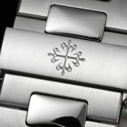 top-tier watch Patek Philippe limited edition Nautilus5711 Tiffany white steel blue bottom Nautilus men's mechanical watch bracelet picture