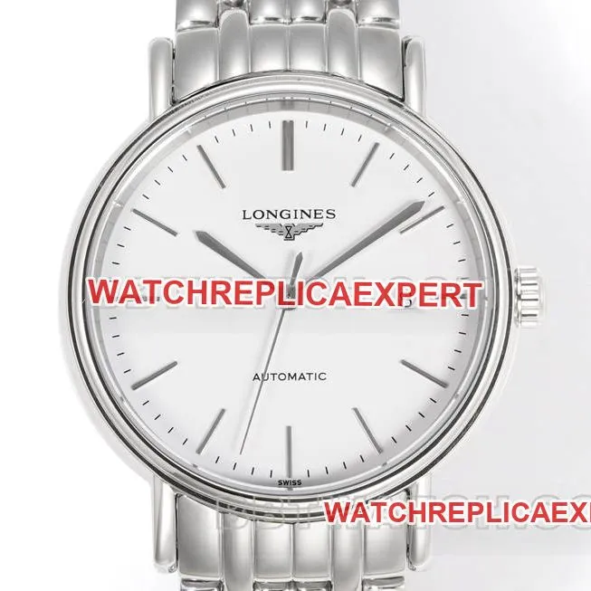 Longines collectible watch XC factory elegant 40mm white dialL888 mechanical movementsteel bracelet model front live photo