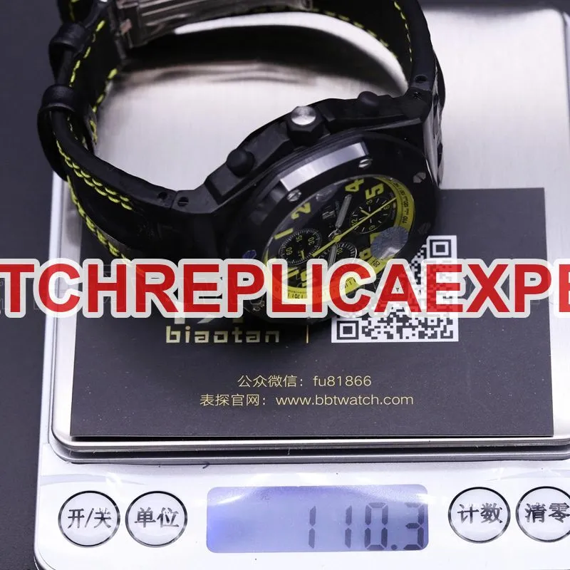 JF Audemars Piguet 26176FO Carbon Fiber 42mm Diameter 3126 Movement Men's Watch Review Front View