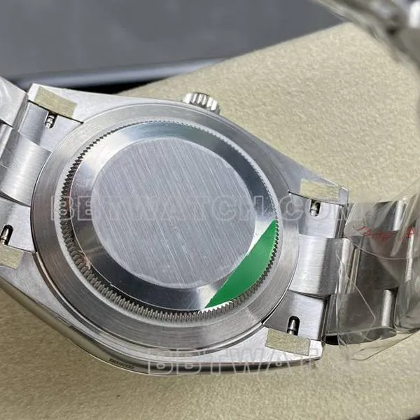 Rolex collectible watch ARF Factory log 41mm aperture green dial3235 steel bracelet front live photo