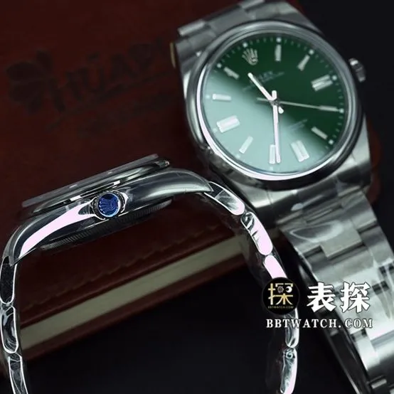 JVS FactoryRolex Oyster Perpetual top-tier watch couple red plate steel bracelet model pictures and prices front live photo