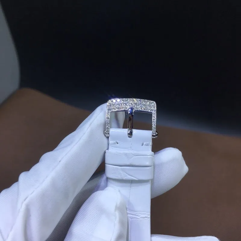 Van Cleef & Arpels Lover's Bridge South Africa real diamond crocodile leather front view