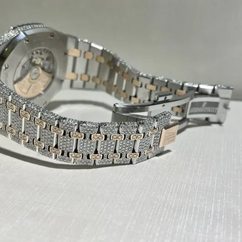 top-tier watch Audemars Piguet men's gray plate steel bracelet watch clasp picture