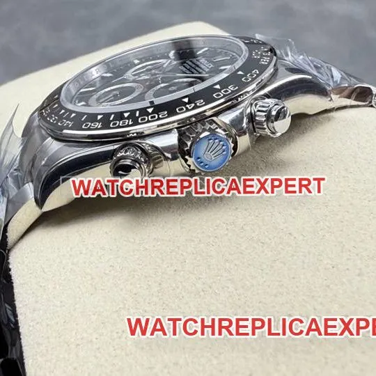 collectible watch DaytonaUFO factory Rolexblack dial4131 mechanical side live photo