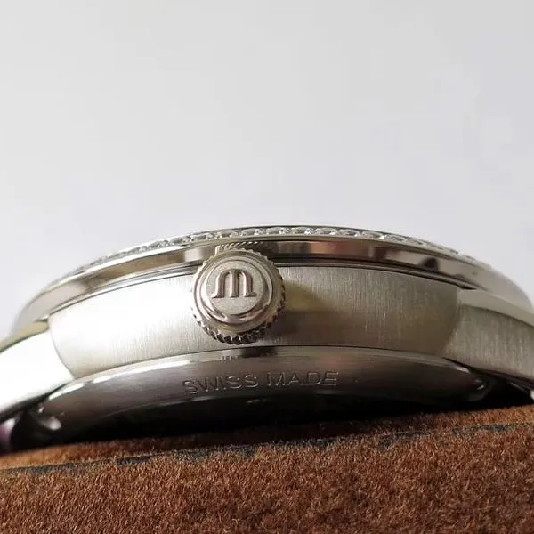 Maurice Lacroix watch square second wheel mysterious time men's watch front view