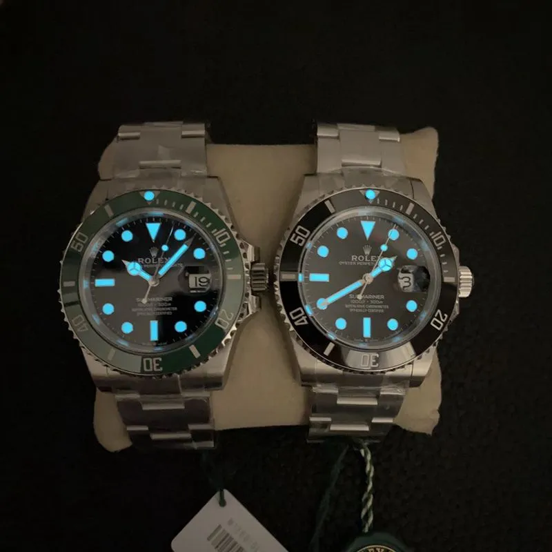 VS Factory2020 new Rolexreplica watch Starbucks Submariner41 diameter 72 hours power lume chart