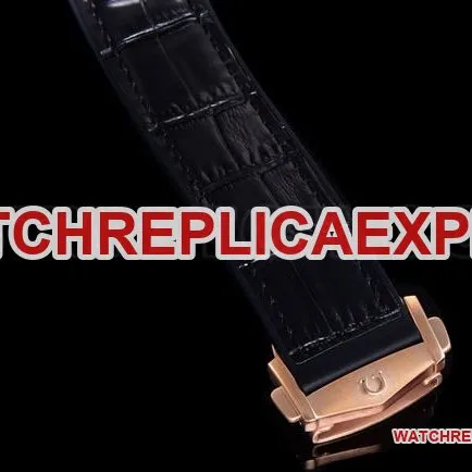 watch N1 factory SeamasterOmega 600m black dialrose gold leather braceletbraceletlive photos