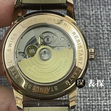 Jaeger-LeCoultre1:1top-tier watch men's eggshell yellow plate leather strap model pictures and prices front live photo