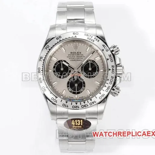 top-tier watch JF factory DaytonaRolex gray plate 4131 mechanical 40mm front live photo