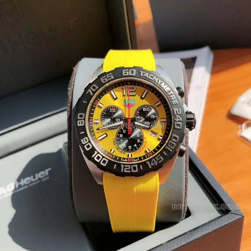 TAG Heuer F1 Top Yellow Dial Mechanical