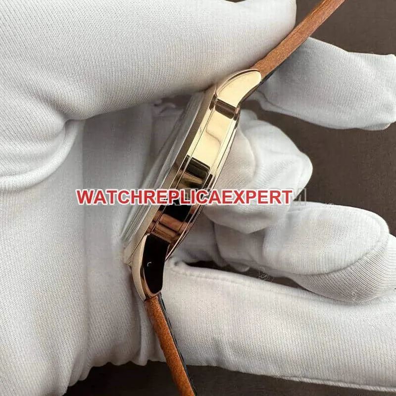 AF FactoryLongines Concas super clonegreen dialrose goldleather strap clasplive photos