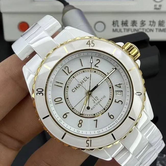 1:1replica watch ChanelBV factory white dial38mm mechanical front live photo