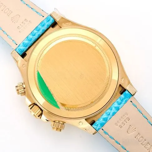 1:1replica watch RolexDaytona blue mother-of-pearl discdiamond bezel116519front live photo