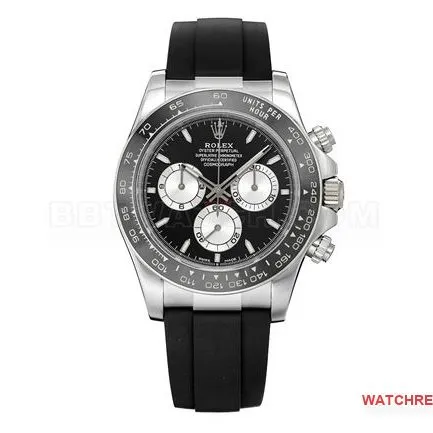 ZF Factory Rolex Daytona Black Dial 4131 Mechanical Back Real Photos