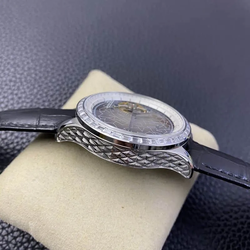 Jaeger-LeCoultre watch master series orbital flywheel men's mechanical watch front view