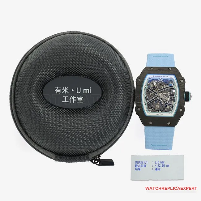 top-tier watch UMI factory Richard Mille hollow dialRM067-02front live photo