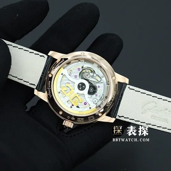 GF FactoryGlashütte Original original MP 100-04-32-15-04top-tier 1:1super watch men's moon phasewhite dialleather strap model pictures and prices front live photo